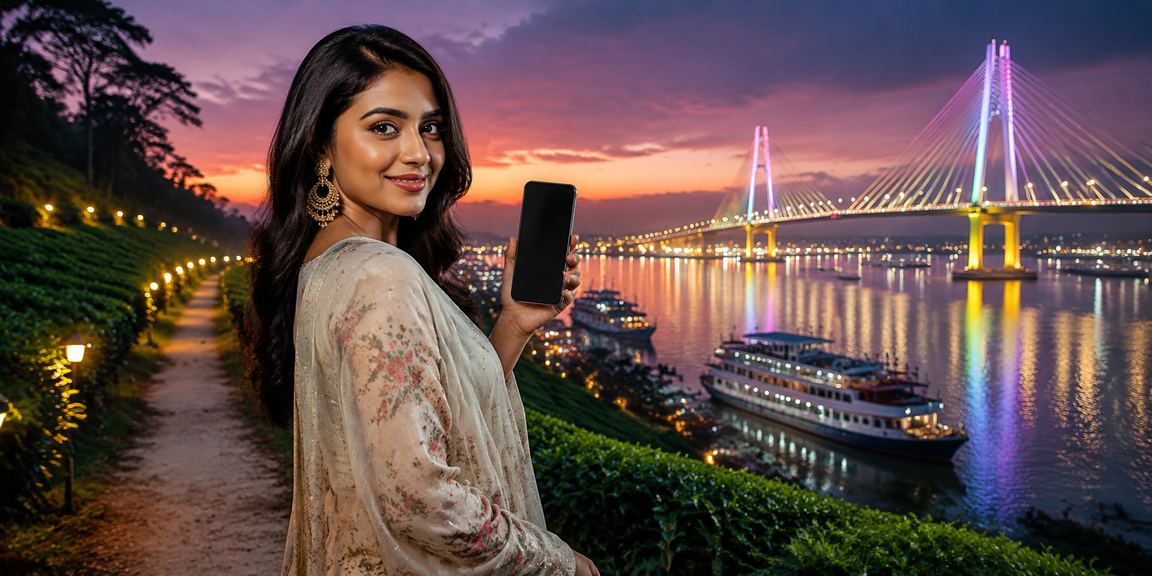বরিশালের চা বাগানে মোবাইল থেকে আর্থিক লেনদেন