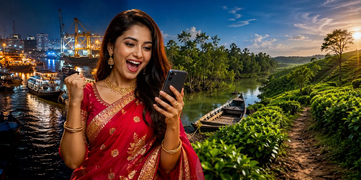 সুন্দরবনের মোবাইল ক্যাসিনো খেলার দৃশ্য